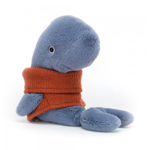 Océan Jellycat Peluche Cozy Crew Whale,15cm x 6cm x 10cm Bleu | 28495-AZSH