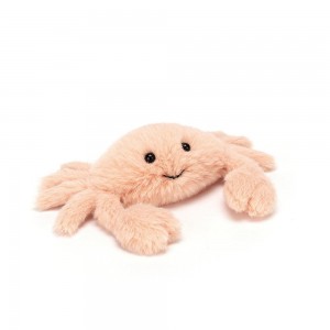 Océan Jellycat Peluche Fluffy Crab,4cm x 9cm x 5cm Orange | 73205-ZLHP