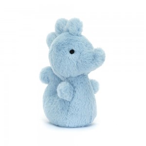 Océan Jellycat Peluche Fluffy Seahorse,12cm x 4cm x 6cm Bleu | 47682-GROE