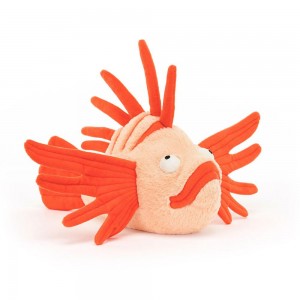 Océan Jellycat Peluche Lois Lionfish,14cm x 10cm x 26cm Orange | 85416-UWNP