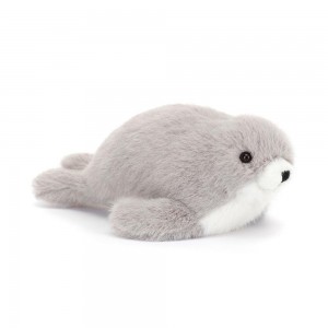 Océan Jellycat Peluche Nauticool Seal,6cm x 5cm x 17cm Grise | 07941-VSXJ