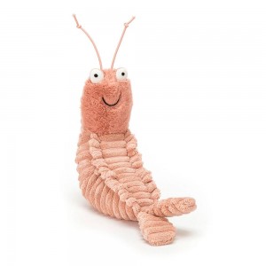 Océan Jellycat Peluche Sheldon Shrimp,17cm x 7cm x 22cm Rose | 60421-FPIA