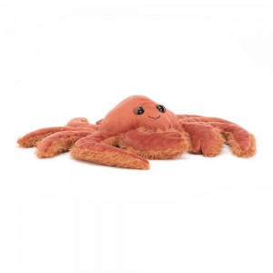 Océan Jellycat Peluche Spindleshanks Crab,10cm x 40cm x 36cm Orange | 79821-CLNA