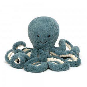 Océan Jellycat Peluche Storm Octopus,27cm x 10cm x 10cm Bleu | 72401-HDMA