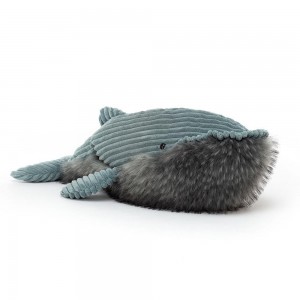 Océan Jellycat Peluche Wiley Whale,17cm x 21cm x 54cm Bleu | 16308-VJGS