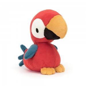 Oiseaux Jellycat Peluche Bodacious Beak Parrot,22cm x 10cm x 13cm Rouge | 18462-XTHW