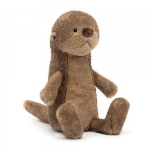 Ours Jellycat Peluche Brooke Otter,33cm x 10cm x 20cm Marron | 64190-XCFB