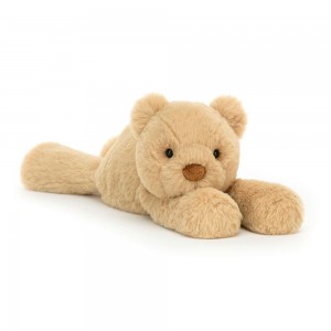 Ours Jellycat Peluche Smudge,13cm x 11cm x 24cm Jaune | 35179-WCGI