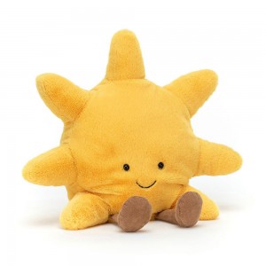 Peluche Bébé Jellycat Amuseables Sun,31cm x 30cm x 11cm Jaune | 98750-ICQT