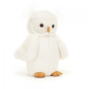 Peluche Bébé Jellycat Peluche Bashful Owl,27cm x 10cm x 10cm Blanche | 10962-WESJ