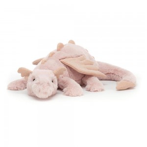 Peluche Bébé Jellycat Peluche Dragon,12cm x 14cm x 50cm Rose | 92361-GPEN