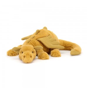 Peluche Bébé Jellycat Peluche Golden Dragon,12cm x 14cm x 50cm Jaune | 16295-VYQZ