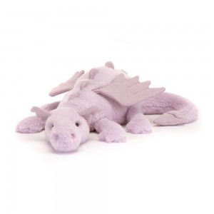 Peluche Bébé Jellycat Peluche Lavender Dragon,12cm x 14cm x 50cm Violette | 86249-NZOI