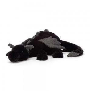 Peluche Bébé Jellycat Peluche Onyx Dragon,12cm x 14cm x 50cm Noir | 74689-YGUZ