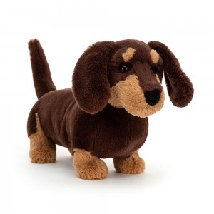 Peluche Bébé Jellycat Peluche Otto Sausage Dog,19cm x 9cm x 29cm Marron | 65781-VFPZ