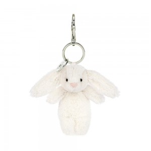 Peluche Breloque De Sac Jellycat Bashful Bunny Cream,15cm x 4cm x 3cm Blanche | 45162-NRPI