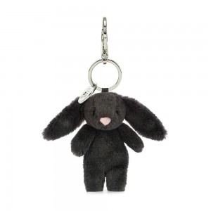 Peluche Breloque De Sac Jellycat Bashful Bunny Inky,15cm x 4cm x 3cm Noir | 64138-SJYN