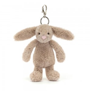 Peluche Breloque De Sac Jellycat Bashful Bunny,18cm x 5cm x 4cm Beige | 84730-JSZK