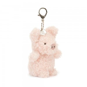 Peluche Breloque De Sac Jellycat Little Pig,17cm x 6cm x 8cm Rose | 34627-UZJL