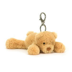 Peluche Breloque De Sac Jellycat Smudge Bear,13cm x 6cm x 16cm Marron | 36951-JGWV