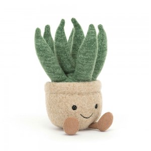 Plantes Jellycat Peluche Amuseables Aloe Vera Small,17cm x 8cm x 7cm Vert | 80713-RBZF