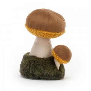 Plantes Jellycat Peluche Amuseables Wild Nature Boletus Mushroom,18cm x 7cm x 8cm Marron | 78196-EKZT