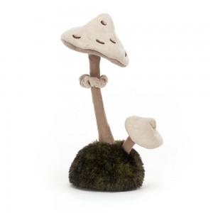 Plantes Jellycat Peluche Amuseables Wild Nature Parasol Mushroom,23cm x 9cm x 8cm Blanche | 80637-HMEG