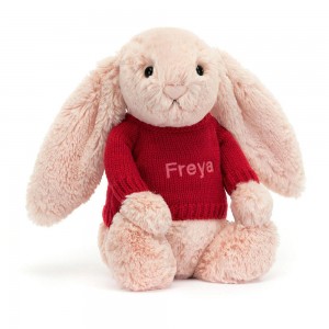 Pulls Jellycat Bashful Blush Bunny,31cm x 12cm x 9cm Rose | 65718-ZSHY