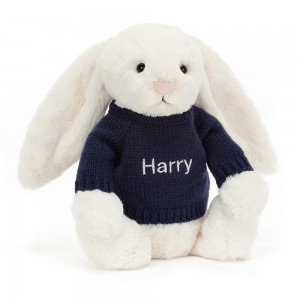Pulls Jellycat Bashful Cream Bunny,31cm x 12cm x 9cm Blanche | 21586-YAVB