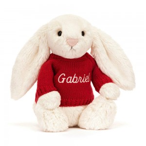 Pulls Jellycat Bashful Cream Bunny,31cm x 12cm x 9cm Blanche | 64751-CRQA