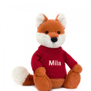 Pulls Jellycat Bashful Fox Cub,31cm x 12cm x 9cm Orange | 36294-ZVDB