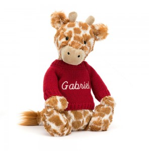 Pulls Jellycat Bashful Giraffe,31cm x 12cm x 9cm Orange | 98412-EUPH