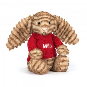 Pulls Jellycat Bashful Luxe Bunny Juniper,31cm x 12cm x 9cm Marron | 42375-FOGB