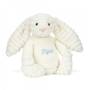 Pulls Jellycat Bashful Luxe Bunny Nimbus with Cream,31cm x 12cm x 9cm Blanche | 16392-QHID