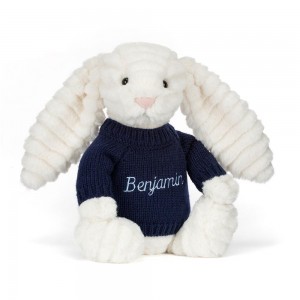 Pulls Jellycat Bashful Luxe Bunny Nimbus,31cm x 12cm x 9cm Blanche | 50731-KARY