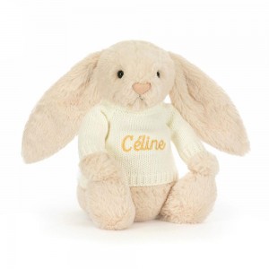Pulls Jellycat Bashful Luxe Bunny Willow with Cream,31cm x 12cm x 9cm Beige | 56138-UYRI