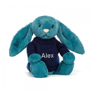 Pulls Jellycat Bashful Mineral Bunny,31cm x 12cm x 9cm Bleu | 38167-CWHQ