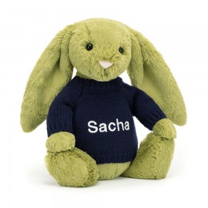 Pulls Jellycat Bashful Moss Bunny,31cm x 12cm x 9cm Vert | 40631-XEKL