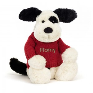 Pulls Jellycat Bashful Puppy,31cm x 12cm x 9cm Blanche | 30154-MHND