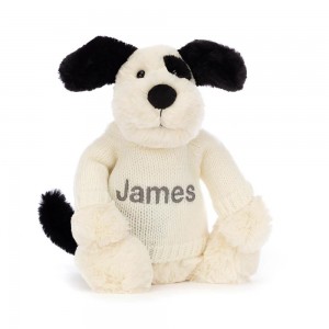 Pulls Jellycat Bashful Puppy with Cream,31cm x 12cm x 9cm Blanche | 12647-XPYF