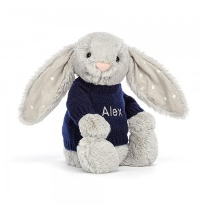 Pulls Jellycat Bashful Shimmer Bunny,31cm x 12cm x 9cm Grise | 63814-YDMC