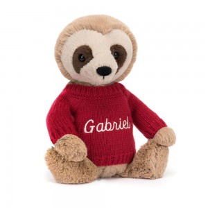 Pulls Jellycat Bashful Sloth,28cm x 10cm x 7cm Beige | 79063-LRUT
