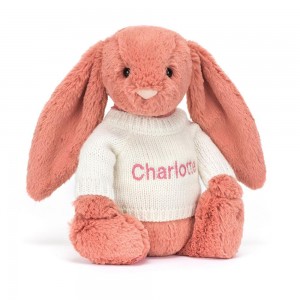 Pulls Jellycat Bashful Sorrel Bunny with Cream,31cm x 12cm x 9cm Orange | 54670-SDIQ