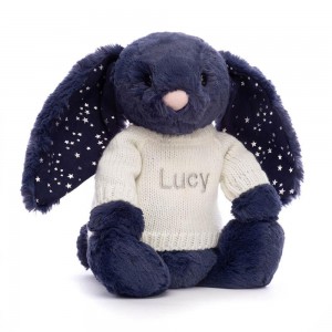 Pulls Jellycat Bashful Stardust Bunny with Cream,31cm x 12cm x 9cm Bleu | 80362-WECU