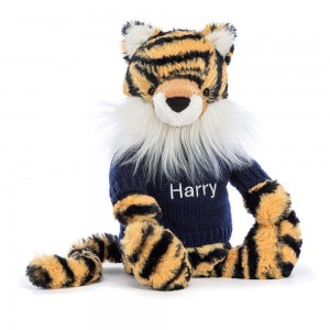 Pulls Jellycat Bashful Tiger,31cm x 12cm x 9cm Jaune | 47382-ZWIB
