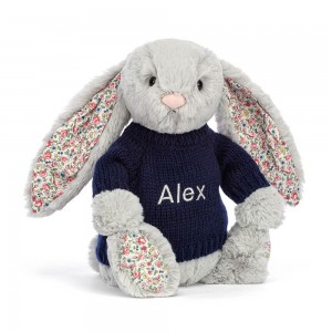 Pulls Jellycat Blossom Bunny,31cm x 12cm x 9cm Grise | 85091-BWHE