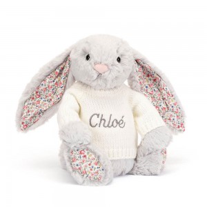 Pulls Jellycat Blossom Bunny with Cream,31cm x 12cm x 9cm Grise | 76359-ZDMG
