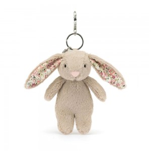 Reptiles Jellycat Blossom Bunny,17cm x 4cm x 3cm Beige | 14905-SNJB