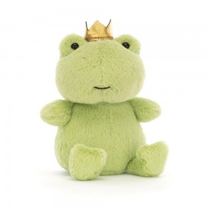 Reptiles Jellycat Peluche Crowning Croaker Green,15cm x 8cm x 5cm Vert | 52187-JZEB