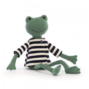 Reptiles Jellycat Peluche Francisco Frog,32cm x 10cm x 7cm Vert | 79312-IUGV